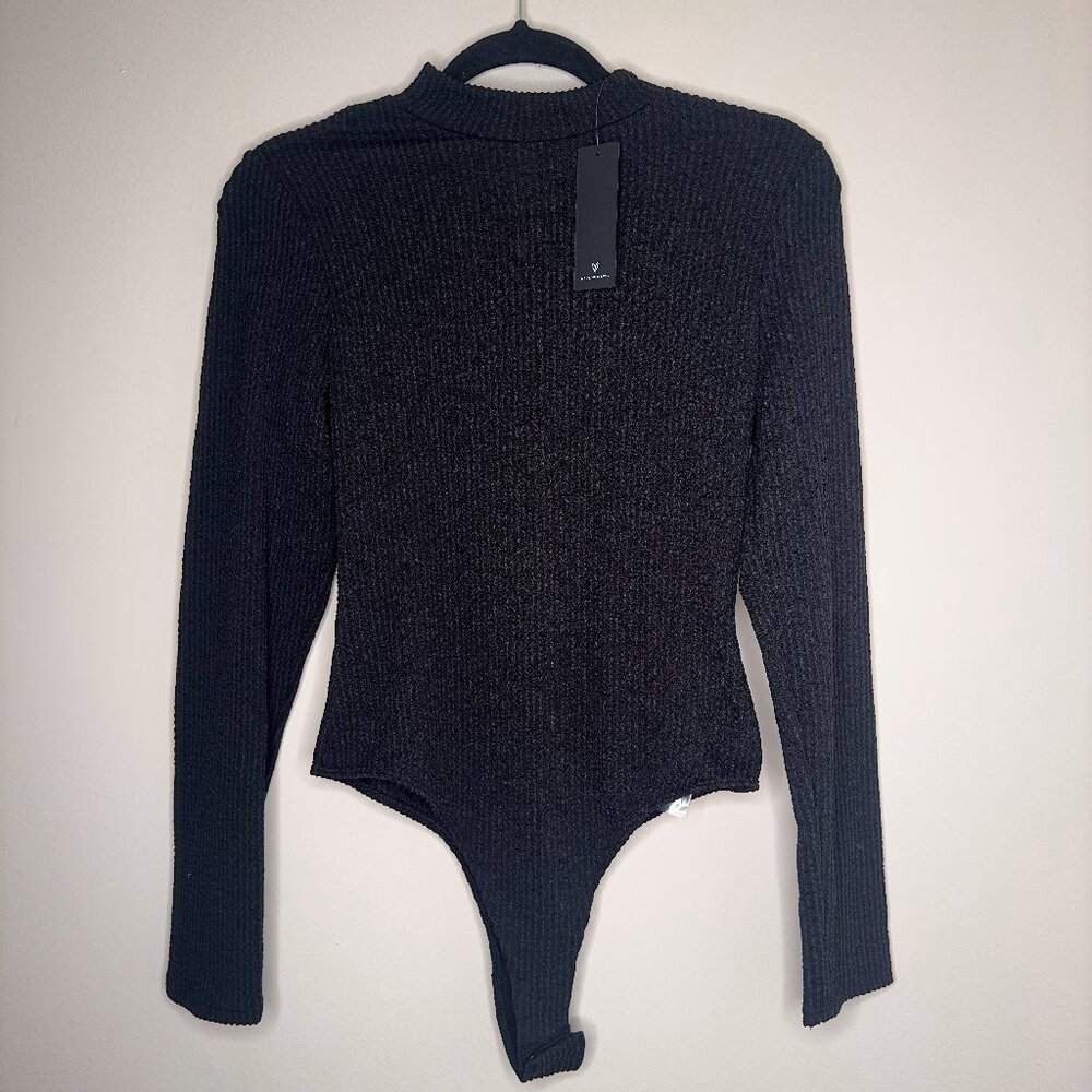 Lulu's High Neck Bodysuit Black Medium